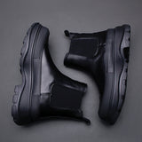 Premium Men's High-Top Casual Fashion Sneakers - Comfortable Street Style Shoes
