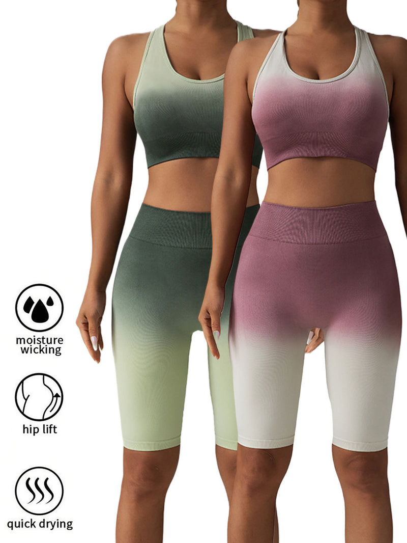 2-Pack Premium Scrunch Butt Lifting Workout Shorts - High Waisted Seamless Yoga & Gym Biker Shorts for Women