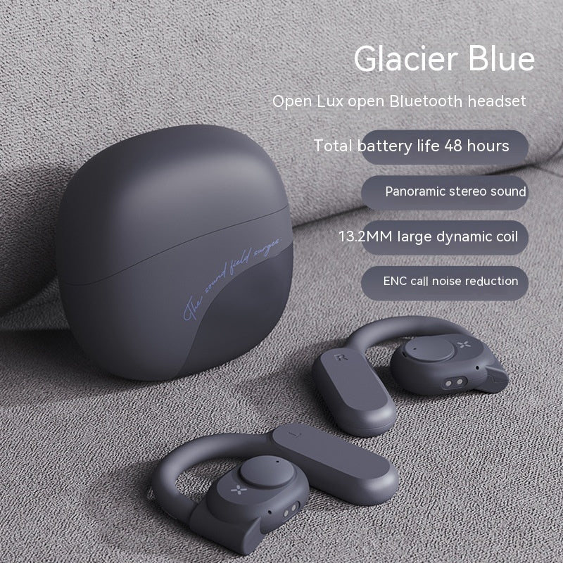 Wireless Bone Conduction Bluetooth Headset - Open-Ear Sports Earphones with 8-Hour Battery Life