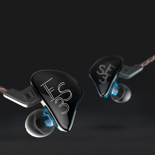 KZ ES3 Professional In-Ear Headphones - HiFi Wired Earbuds with Microphone