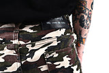 Vintage Distressed Heavy-Duty Flared Denim Jeans