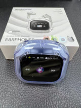Wireless Bluetooth Earbuds with LCD Display & Noise Reduction Technology