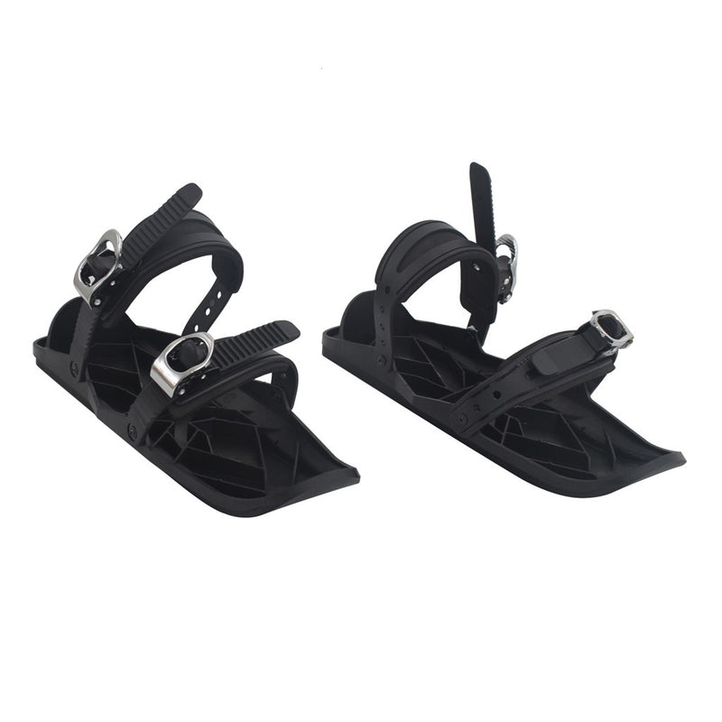 Adjustable Double-Board Ski Boots - Portable Outdoor Winter Sports Footwear with Zinc Alloy Buckles