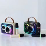 Premium RGB Bluetooth Karaoke Speaker - Portable Wireless Stereo with Colorful LED Lights