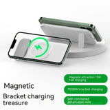 22.5W Wireless Magnetic Power Bank with Cable - Fast Charging Portable Battery