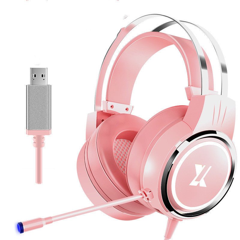 Professional Gaming Headset with Microphone - USB & 3.5mm Wired Computer Headphones