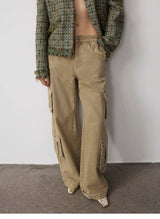 Heavy Washed Personalized Distressed American Streetwear Cocoon Jeans