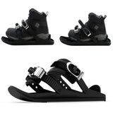Adjustable Double-Board Ski Boots - Portable Outdoor Winter Sports Footwear with Zinc Alloy Buckles