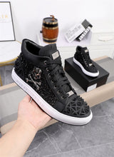 Premium Genuine Leather High-Top Skeleton Design Men's Breathable Shoes