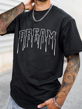 Men's Creative Tops, Casual Short Sleeved Round Neck T-shirts, Summer Outdoor Men's Clothing