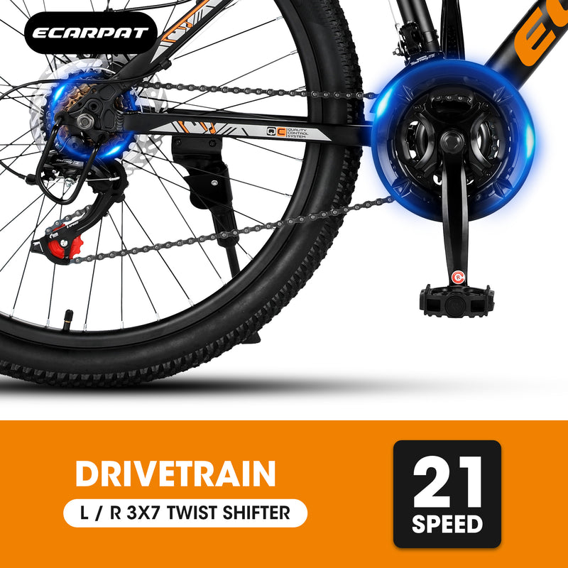 Adventure Mountain Bicycle A24299 - Black & Orange Frame