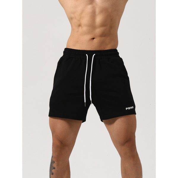 Men's Cotton Stretch Workout Shorts - Casual Athletic Shorts with Padding