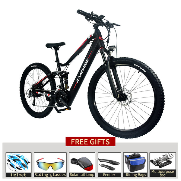 High-Performance Electric Mountain Bike - 750W Motor Full Suspension E-Bike