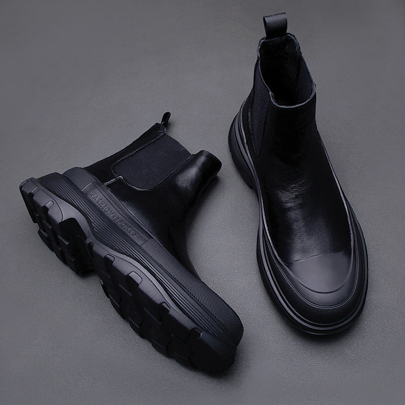 Premium Men's High-Top Casual Fashion Sneakers - Comfortable Street Style Shoes