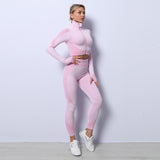 Premium 3-Piece Seamless Yoga Set - High-Performance Activewear Collection