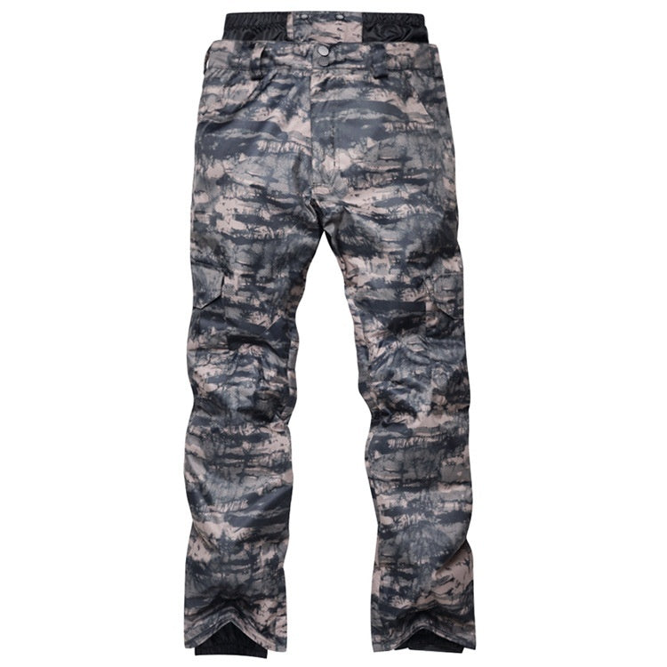 Men's Insulated Waterproof Ski Pants - Breathable Winter Snow Trousers