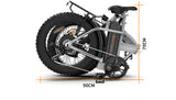Premium Foldable Fat Tire Electric Bike - 20x4.0 Inch 48V Extended Range E-Bike with Dual Disc Brakes