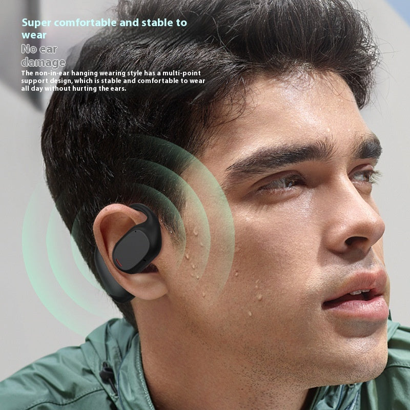 Advanced Bone Conduction Bluetooth Headset - Wireless Ear Hook Design for Sports & Daily Use