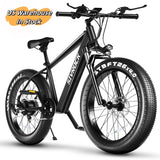 1000W Fat Tire Electric Mountain Bike - 26" Professional E-Bike with 48V Battery