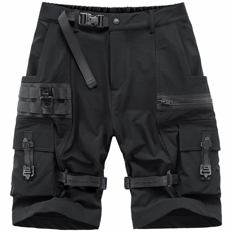 Athletic Quick-Dry Black Shorts - Lightweight Summer Sports Shorts for Men