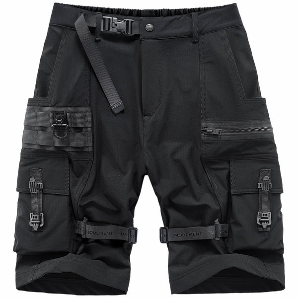 Athletic Quick-Dry Black Shorts - Lightweight Summer Sports Shorts for Men
