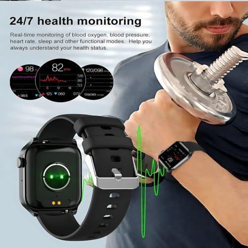Advanced Fitness Smartwatch - 1.9" HD Display with Heart Rate Monitor & Bluetooth Calling