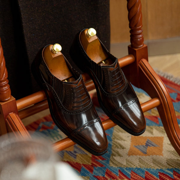 Premium Gentleman's Cowhide Formal Business Shoes - Professional Commuting Footwear