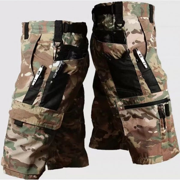 Men's Tactical Outdoor Training Pants - Quick-Dry Cotton Polyester Cargo Trousers