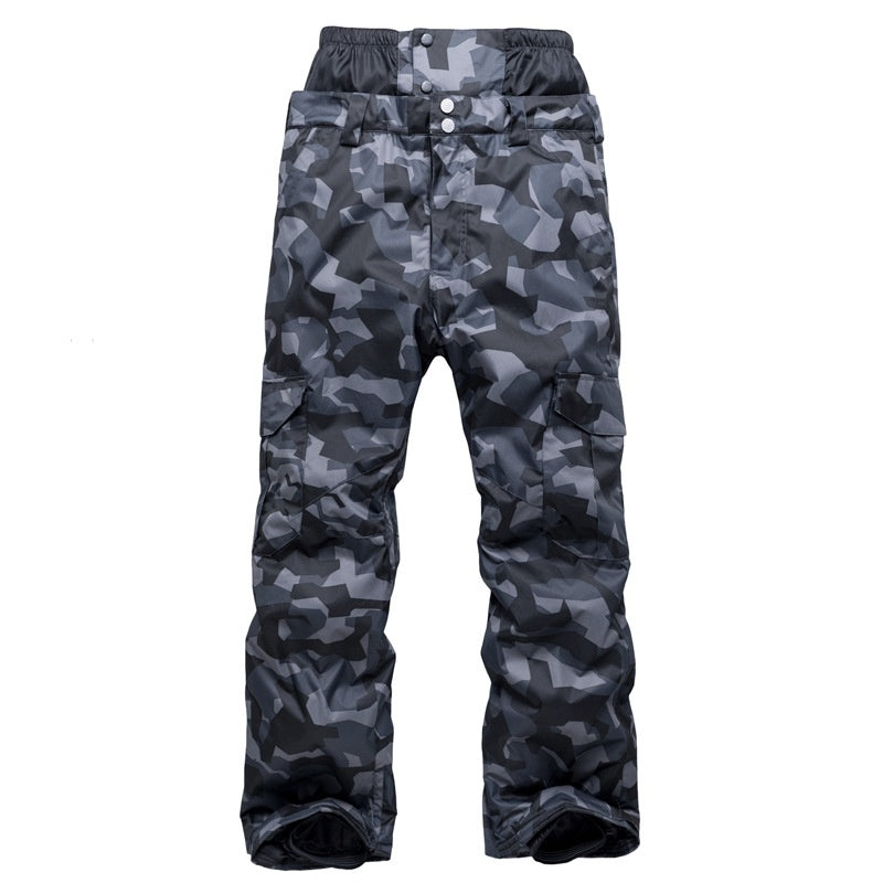 Men's Insulated Waterproof Ski Pants - Breathable Winter Snow Trousers