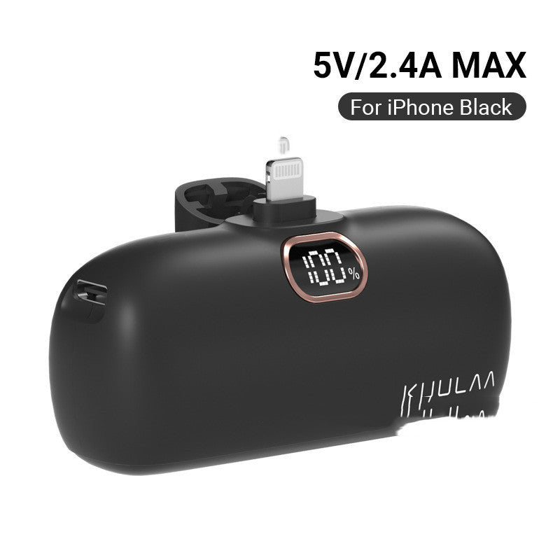 Pocket Portable Capsule Power Bank With Interface
