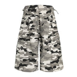 Tactical Camouflage Workwear Shorts - Loose Fit Cotton Cargo Shorts for Men
