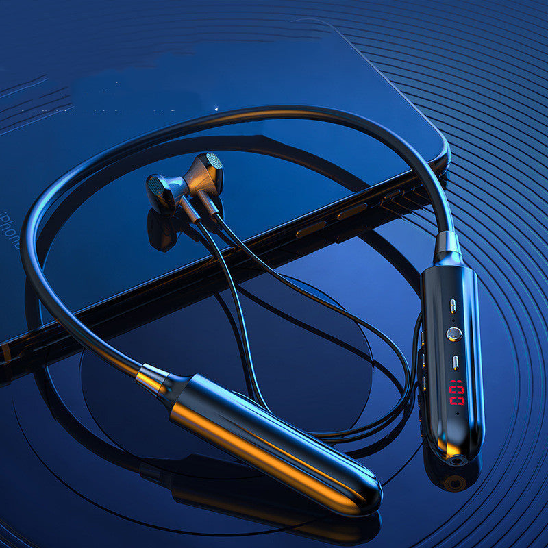 Wireless Bluetooth 5.0 Neckband Headset - 12H Battery Life Sound Card