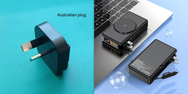 Premium 20000mAh Power Bank with Built-in Cable - Fast Charging Portable Battery