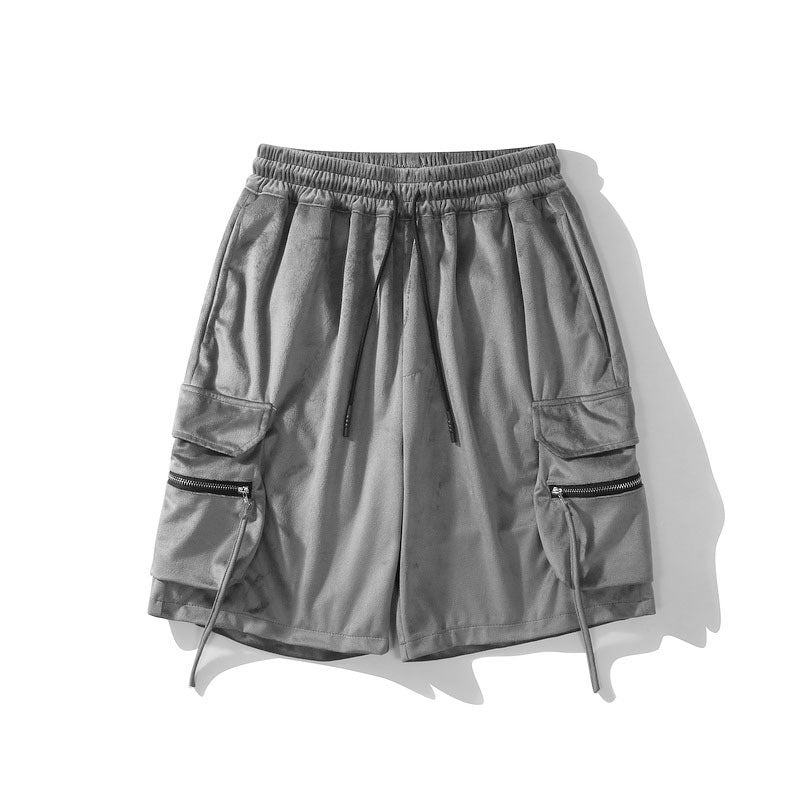 Velvet Workwear Cargo Shorts - Loose Fit Men's Casual Shorts with Large Pockets