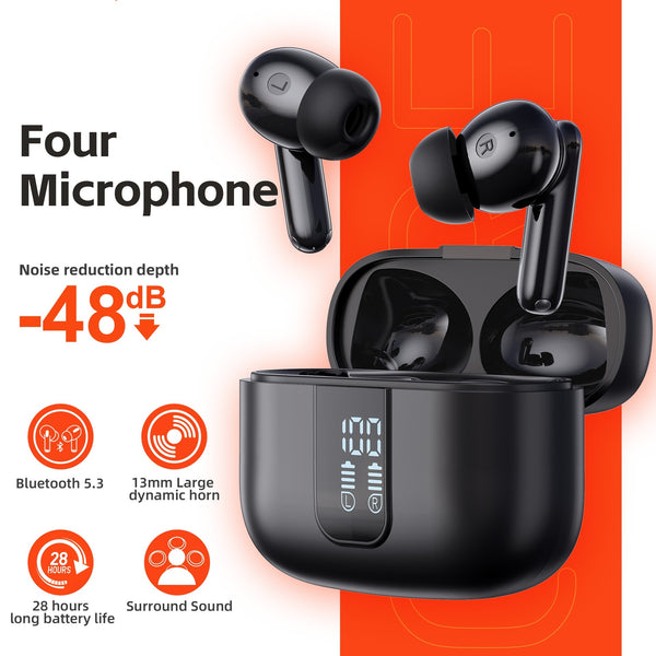 Advanced Gaming Bluetooth Earbuds with Digital Display - Ultra Low Latency Wireless Headphones