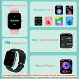 Premium Square Smartwatch with Bluetooth Calling & Heart Rate Monitor - Waterproof Fitness Tracker for iOS & Android