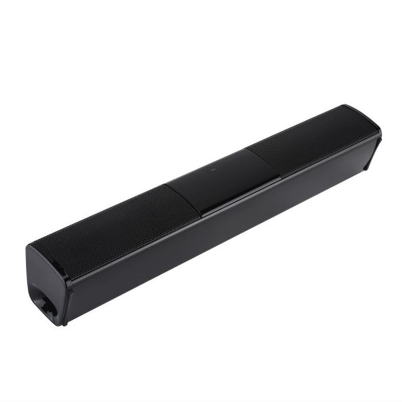 Sleek Metal Bluetooth Soundbar - Wireless Wall-Mount Speaker with Card Reader