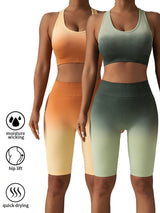 2-Pack Premium Scrunch Butt Lifting Workout Shorts - High Waisted Seamless Yoga & Gym Biker Shorts for Women