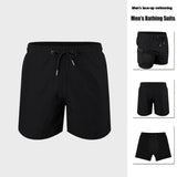 Premium Anti-Embarrassment Double Layer Swimming Trunks for Men - Quick Dry Beach Shorts