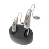 Rechargeable Digital Hearing Aid with Charging Case - Behind-the-Ear Sound Amplifier