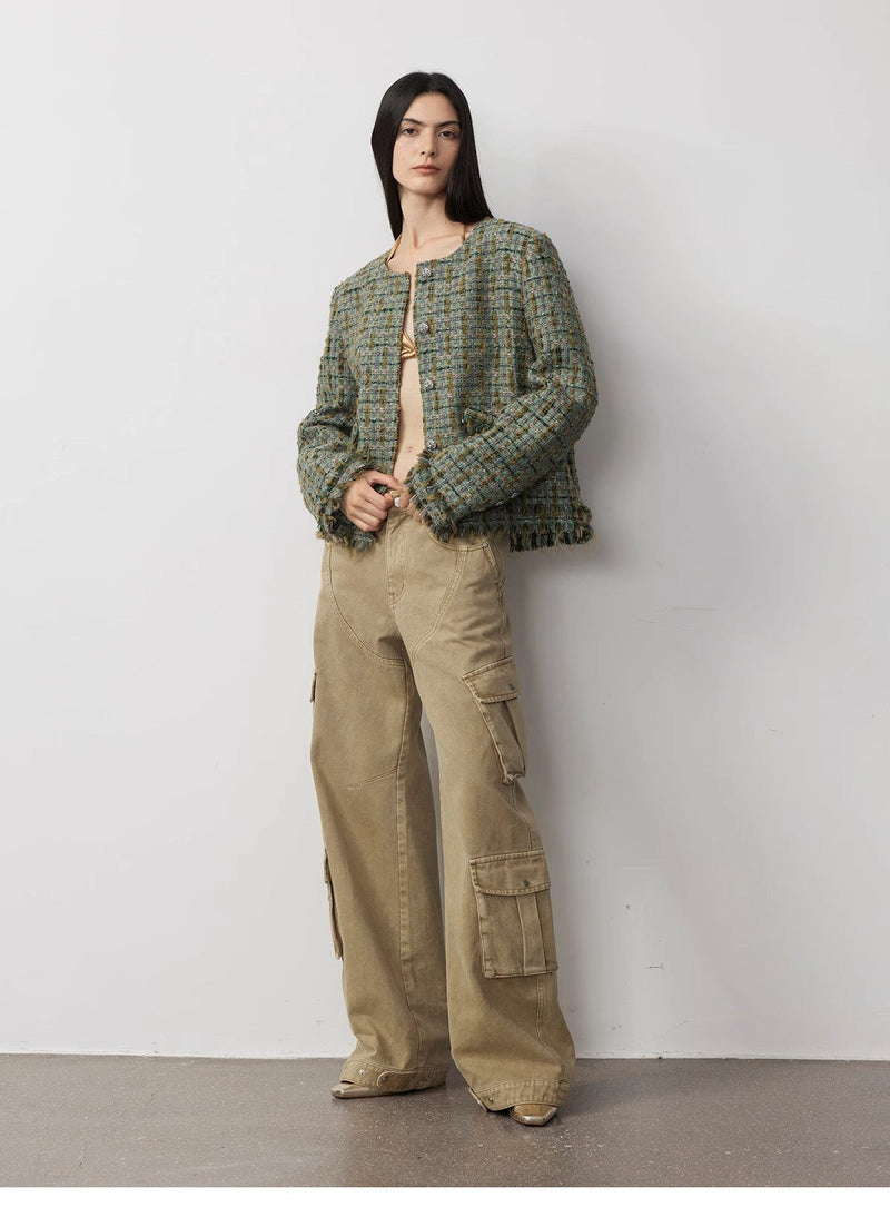 Heavy Washed Personalized Distressed American Streetwear Cocoon Jeans