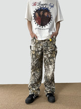 Tactical Camouflage Cargo Overalls - Loose Fit Military Style Workwear