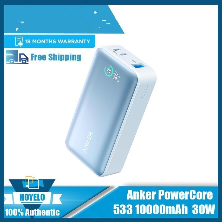 30W Digital Display Power Bank - Large Capacity Portable Mobile Charger