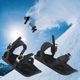 Adjustable Double-Board Ski Boots - Portable Outdoor Winter Sports Footwear with Zinc Alloy Buckles