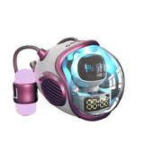 Futuristic AI Voice Spaceship Bluetooth Speaker with Rhythm Ambience Lighting