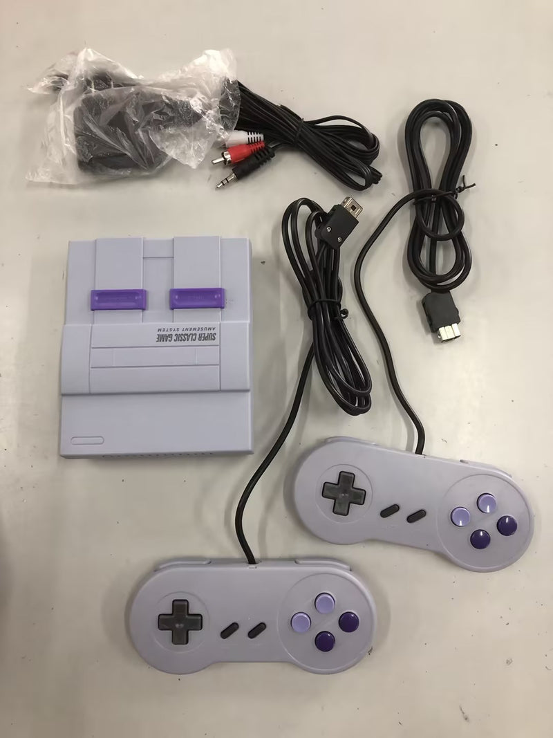 Retro Gaming Paradise - SNES Style 16-Bit Mini Console with 21 Built-in Games