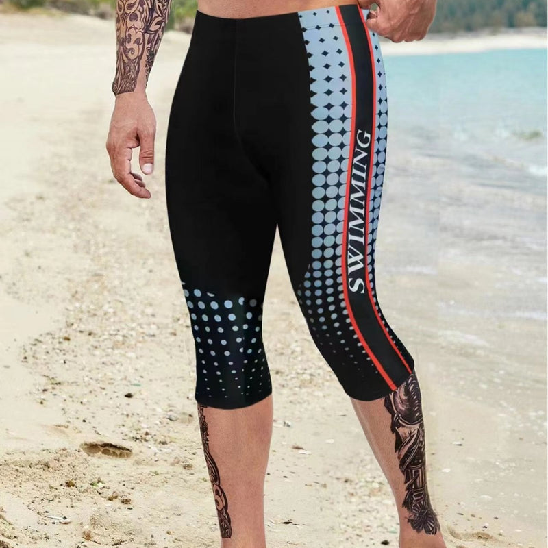 Stylish Men's Multi-Functional Beach Swimming Trunks - Quick Dry Nylon Swimwear