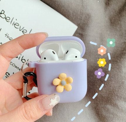 Adorable Daisy AirPods Case - Cute Floral Protective Cover for Apple AirPods