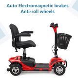 Advanced 4-Wheel Electric Mobility Scooter - Foldable Senior Wheelchair with Long Range Battery