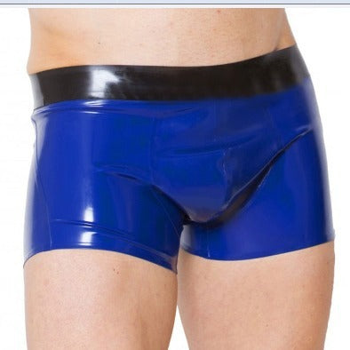 Latex Men's Underwear - Transparent & Blue Styles Available